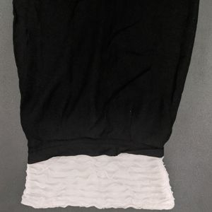 White ruffled bodycon strapless party dress